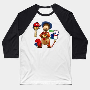 Ermintrude & Zebedee magic roundabout Baseball T-Shirt